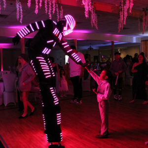 Robot Led anniversaire Mons